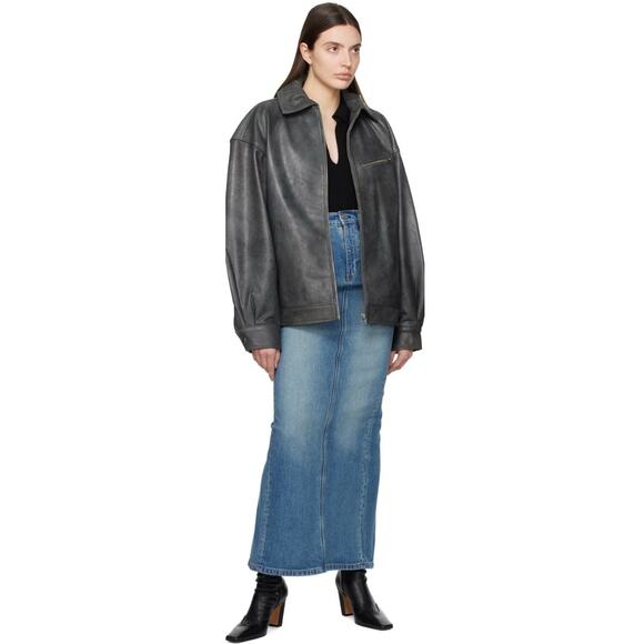 Reformation Blue Daria Denim Maxi Skirt in Merritt - Picture 3 of 12